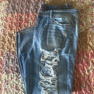 Judy Blue Distressed Boyfriend fit jeans.